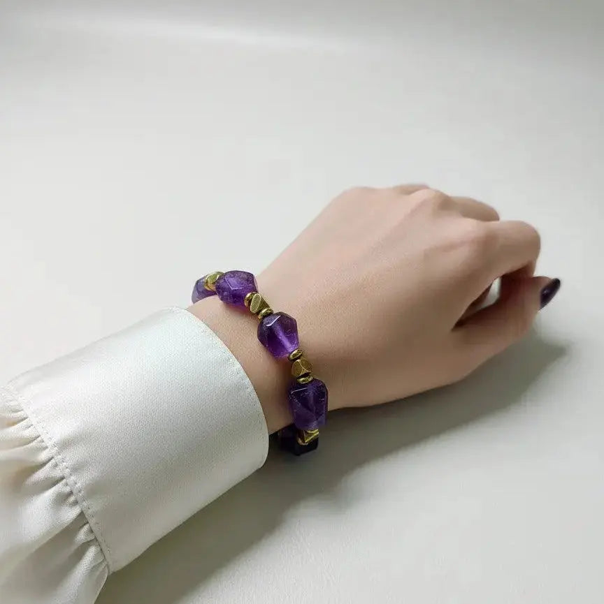 Violet Poise - Faceted Amethyst Jewelry view 3